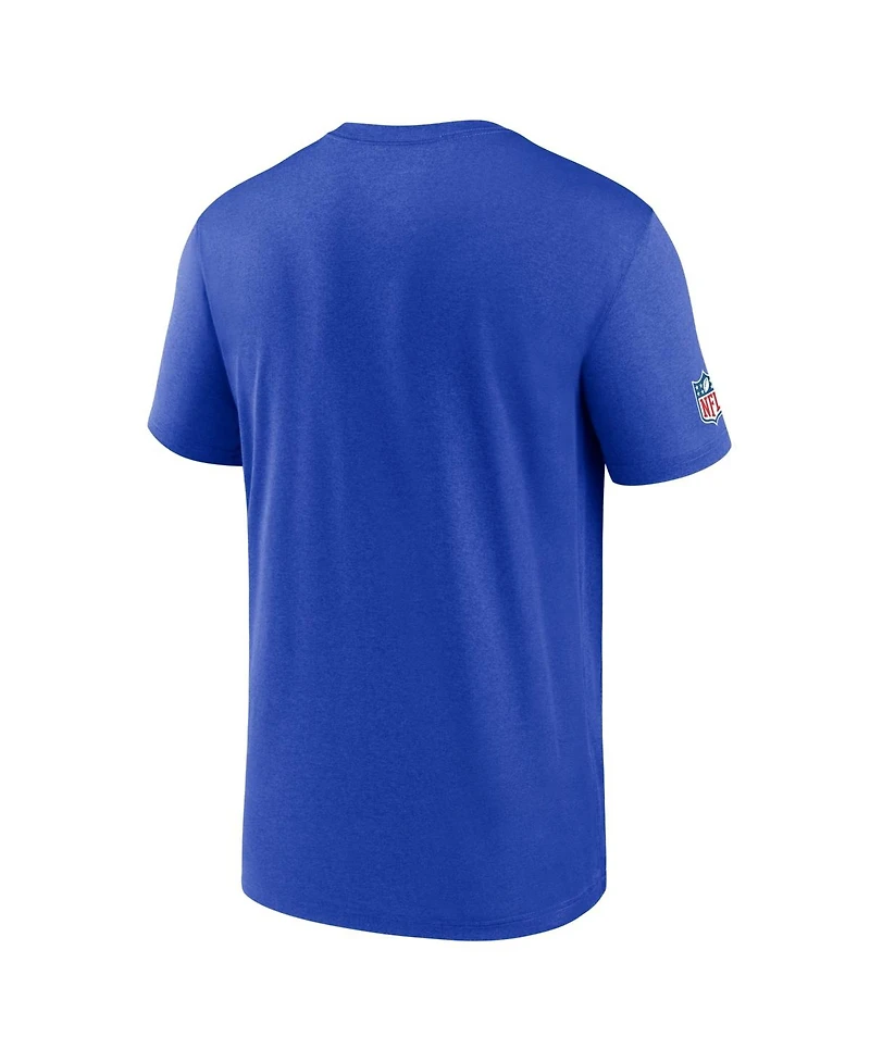 Nike Men's Royal Los Angeles Rams Sideline Legend Small Logo Dri-fit T-Shirt