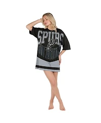 Concepts Sport Women's Black San Antonio Spurs Mosaic Knit Nightdress