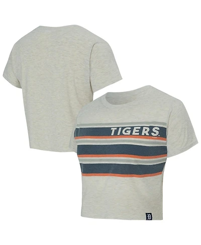 Concepts Sport Women's Cream Detroit Tigers Birch Cropped T-Shirt