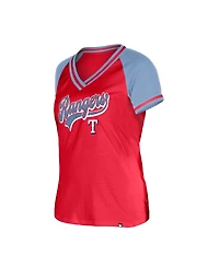 New Era Women's Red Texas Rangers Gameday V-Neck T-Shirt