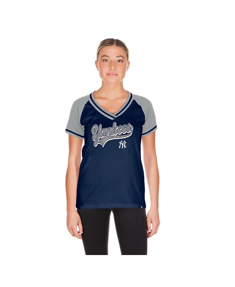 New Era Women's Navy York Yankees Gameday V-Neck T-Shirt