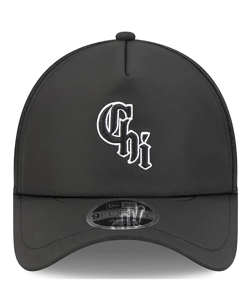 New Era Men's Black Chicago White Sox 2026 Batting Practice Alternate Apex 9FORTY Adjustable Hat