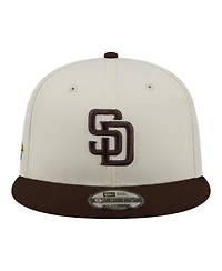 New Era Men's Cream/Brown San Diego Padres Localized 9FIFTY Snapback Hat