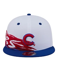 New Era Men's White/Royal Chicago Cubs 9FIFTY Snapback Hat