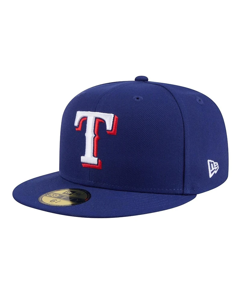 New Era Men's Royal Texas Rangers Hidden Hit 59FIFTY Fitted Hat