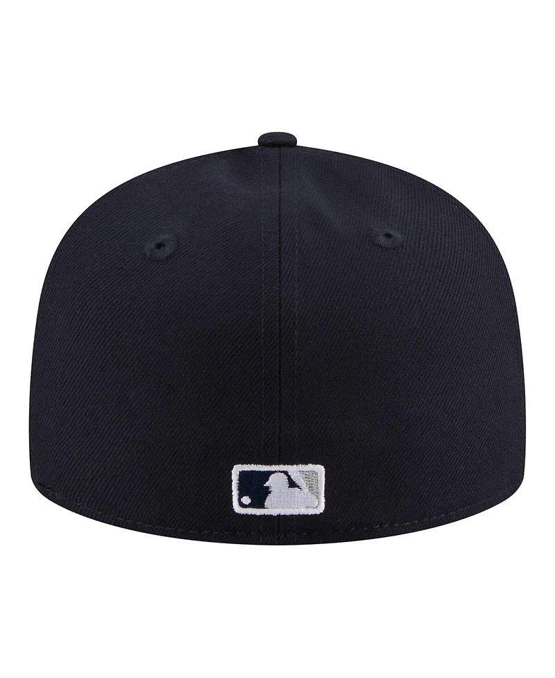 New Era Men's Navy York Yankees Hidden Hit 59FIFTY Fitted Hat