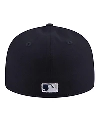 New Era Men's Navy York Yankees Hidden Hit 59FIFTY Fitted Hat