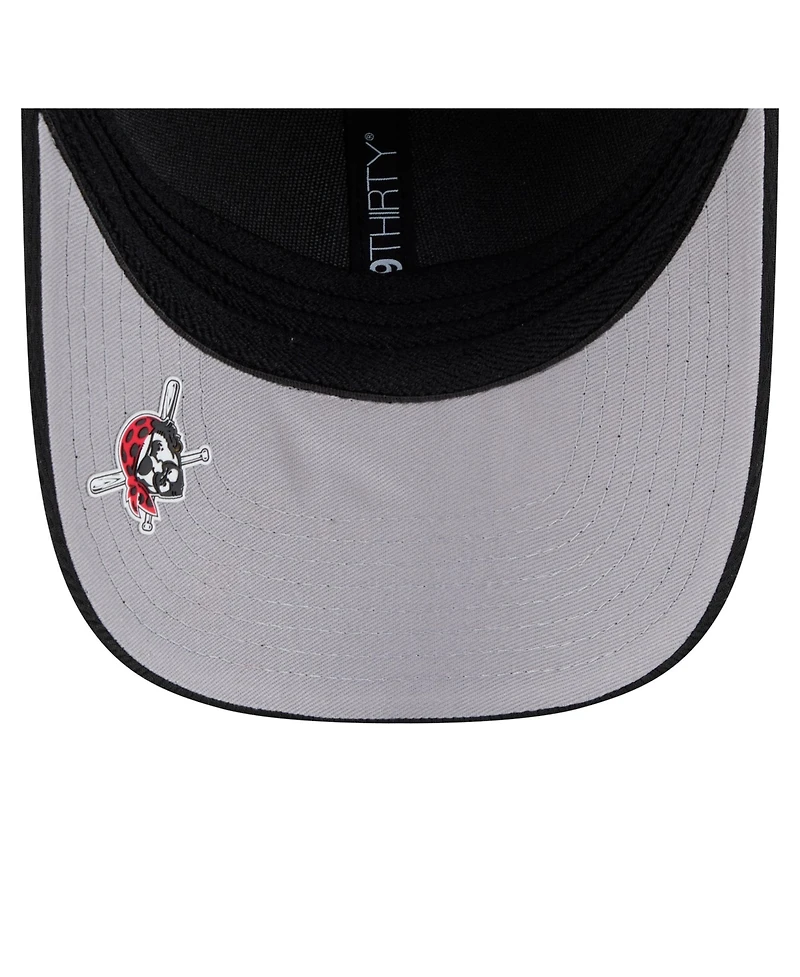 New Era Men's Black Pittsburgh Pirates Dash 39THIRTY Flex Hat