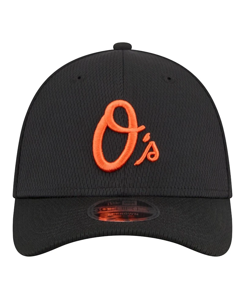 New Era Men's Black Baltimore Orioles Dash 39THIRTY Flex Hat