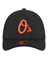 New Era Men's Black Baltimore Orioles Dash 39THIRTY Flex Hat