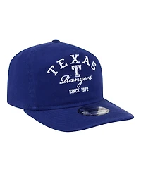 New Era Men's Royal Texas Rangers Stacked 19TWENTY Adjustable Hat