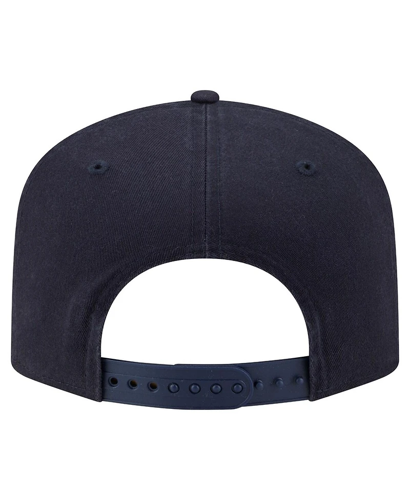 New Era Men's Navy Seattle Mariners Stacked 19TWENTY Adjustable Hat