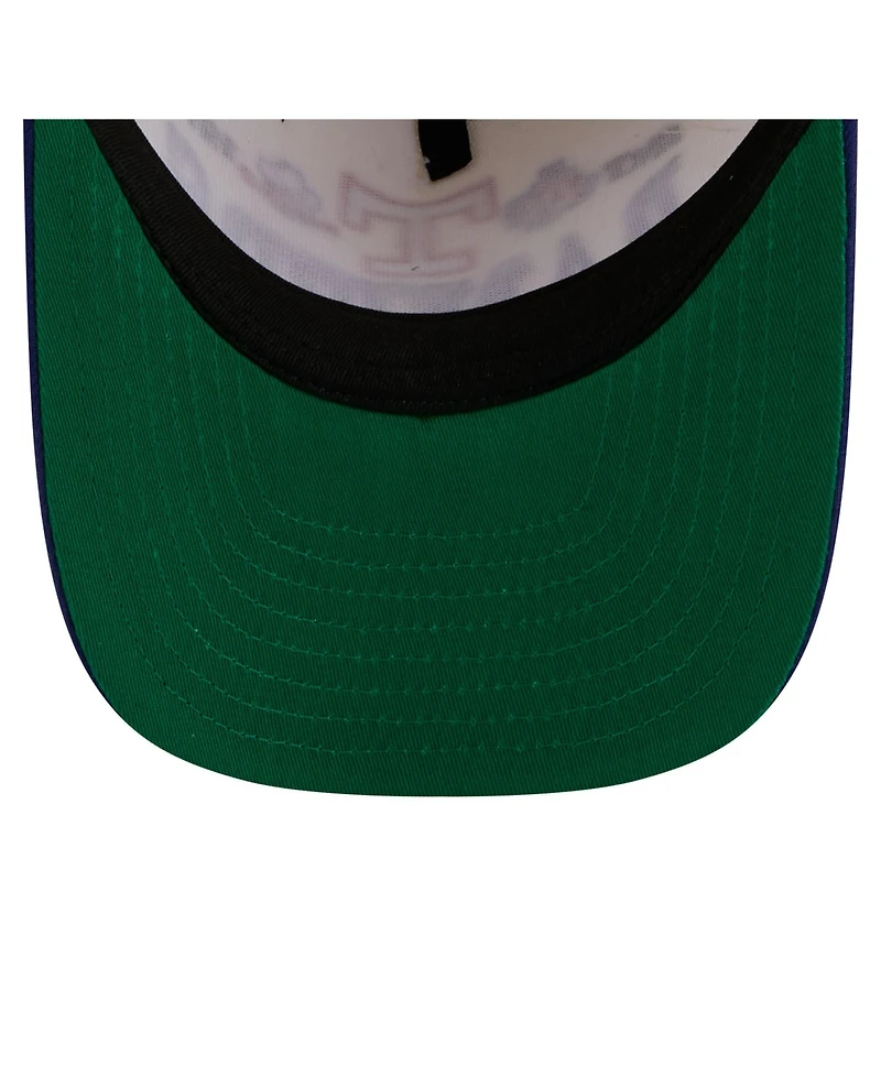 New Era Men's Cream Texas Rangers Throwback Tri-Hit A-Frame 9FIFTY Adjustable Hat