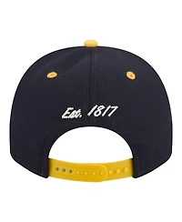 New Era Men's Navy/Maize Michigan Wolverines Two-Tone Arched 9FIFTY Snapback Hat