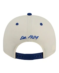 New Era Men's Cream/Royal Duke Blue Devils Two-Tone Arched 9FIFTY Snapback Hat