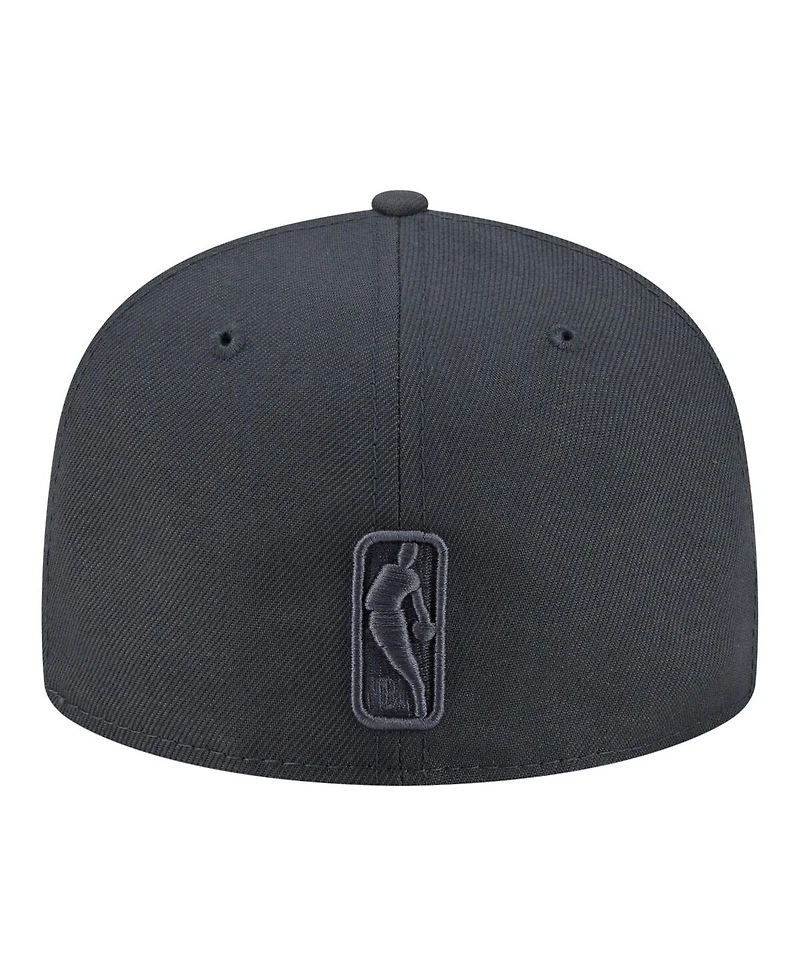 New Era Men's Charcoal Chicago Bulls Tonal Color Pack 59FIFTY Fitted Hat