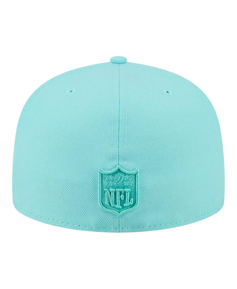 New Era Men's Turquoise Detroit Lions Color Pack 59FIFTY Fitted Hat