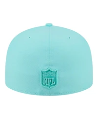 New Era Men's Turquoise Detroit Lions Color Pack 59FIFTY Fitted Hat