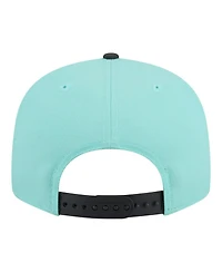 New Era Men's Turquoise/Charcoal Los Angeles Lakers Color Pack Two-Tone 9FIFTY Snapback Hat