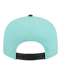 New Era Men's Turquoise/Charcoal Denver Nuggets Color Pack Two-Tone 9FIFTY Snapback Hat