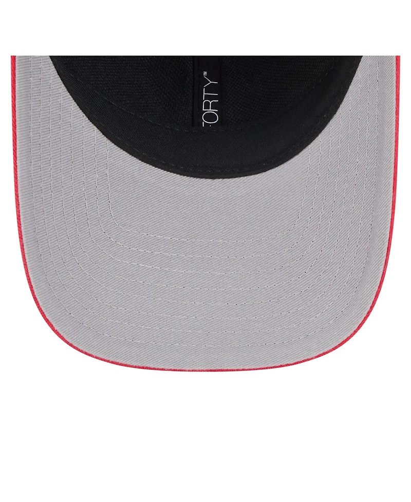 New Era Men's and Women's Navy/Red Indiana Fever Team Loyal Script Two-Tone M-Crown 9FORTY Adjustable Hat