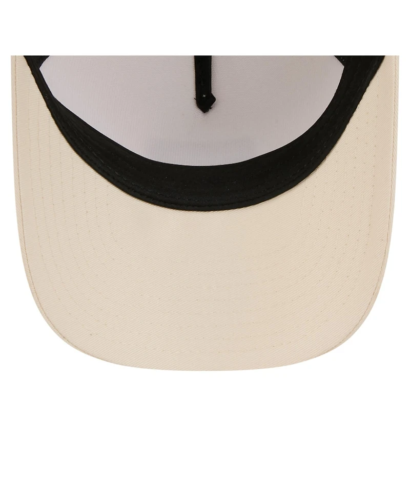 New Era Women's Light Beige Philadelphia Phillies Tonal Patch 9FORTY M-Crown A-Frame Trucker Adjustable Hat