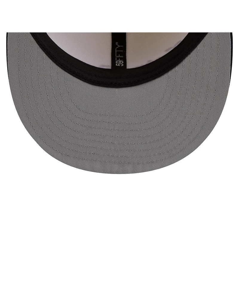 New Era Men's Cream/Navy Notre Dame Fighting Irish Two-Tone Script 59FIFTY Fitted Hat