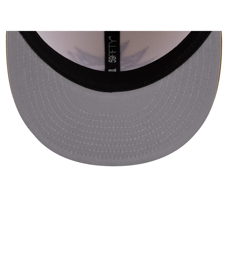 New Era Men's Cream/Tan San Jose Sharks Colorpack Two-Tone 59FIFTY Fitted Hat