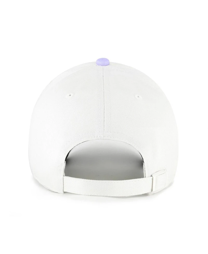 '47 Brand Men's and Women's White/Violet Golden State Valkyries Contemporary Two-Tone Clean Up Adjustable Hat