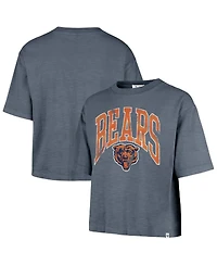 '47 Brand Women's Navy Chicago Bears Cropped Mindi Slub T-Shirt