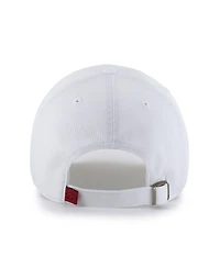 '47 Brand Men's White Arkansas Razorbacks Clean Up Adjustable Hat