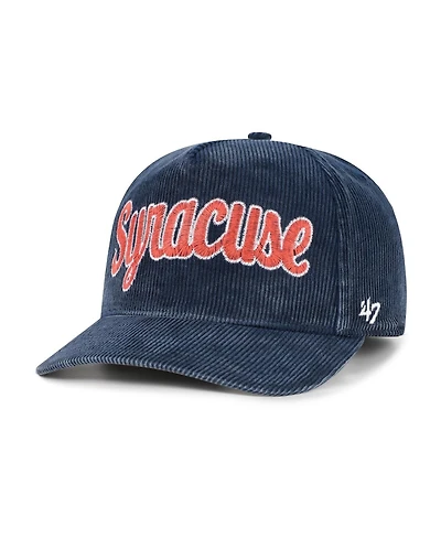 '47 Brand Men's Navy Syracuse Orange Reclaim Snow Wash Corduroy Hitch Adjustable Hat
