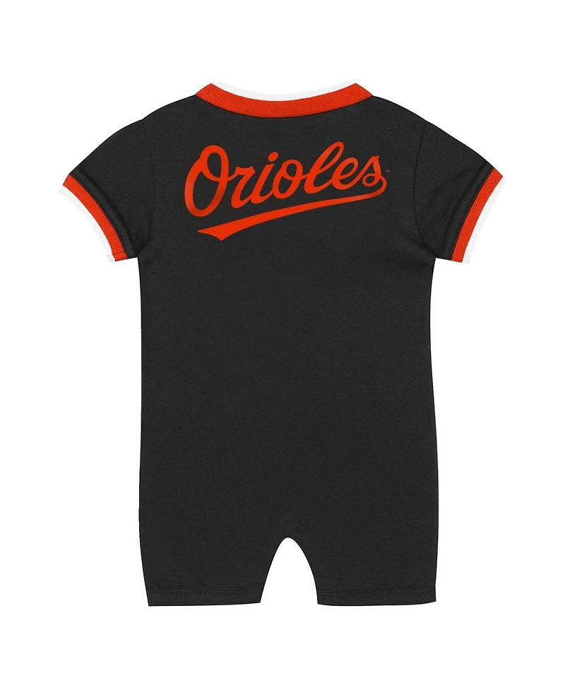 Outerstuff Baby Boys and Girls Black Baltimore Orioles Pinch Coverall