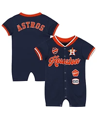 Outerstuff Baby Boys and Girls Navy Houston Astros Pinch Coverall