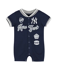 Outerstuff Baby Boys and Girls Navy New York Yankees Pinch Coverall