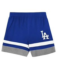 Outerstuff Toddler 2-Piece Royal Los Angeles Dodgers Ground Ball T-Shirt and Shorts Set