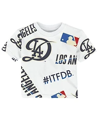 Outerstuff Baby Boys and Girls White Los Angeles Dodgers Game Day T-Shirt