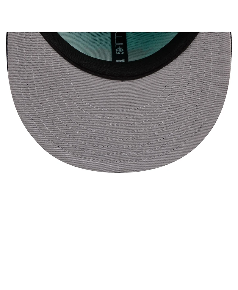 New Era Men's Turquoise/Charcoal Houston Astros Two-Tone Color Pack 59FIFTY Fitted Hat