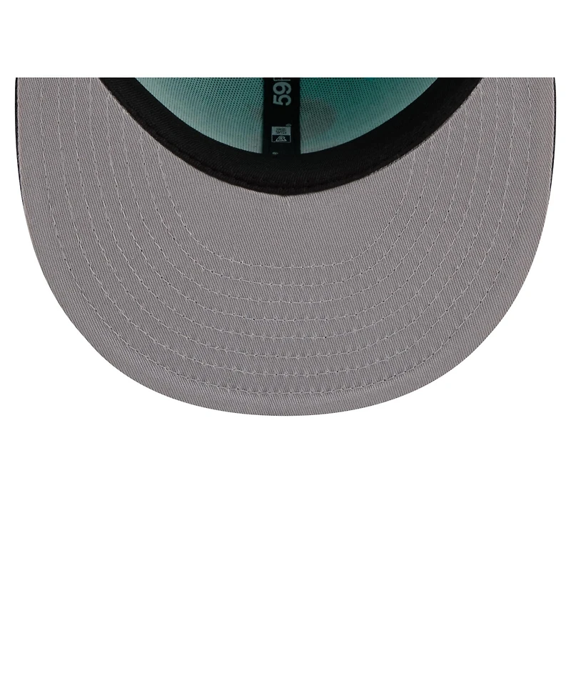 New Era Men's Turquoise/Charcoal Chicago White Sox Two-Tone Color Pack 59FIFTY Fitted Hat