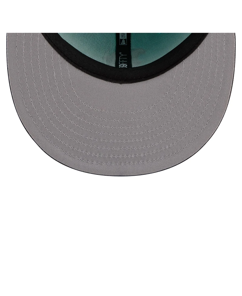 New Era Men's Turquoise/Charcoal Boston Red Sox Two-Tone Color Pack 59FIFTY Fitted Hat