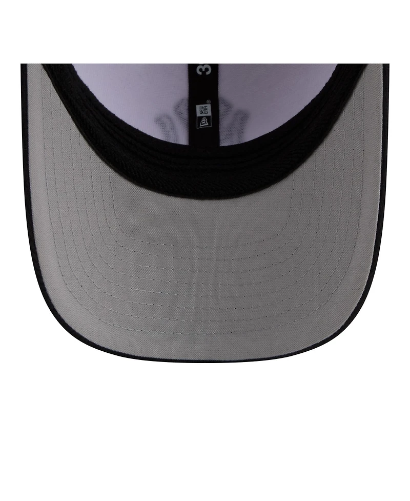 New Era Big Boys and Girls White/Navy New York Yankees Baseball 39THIRTY M-Crown Flex Hat