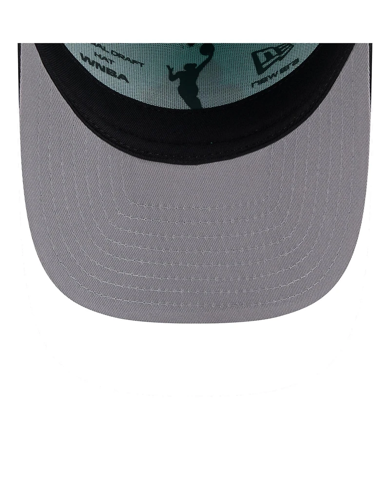 New Era Men's and Women's Turquoise/Black New York Liberty 2026 Wnba Draft Satin A-Frame 9FORTY Adjustable Hat