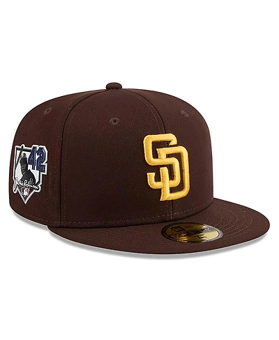 New Era Men's Brown San Diego Padres 2026 Jackie Robinson Day 59FIFTY Fitted Hat