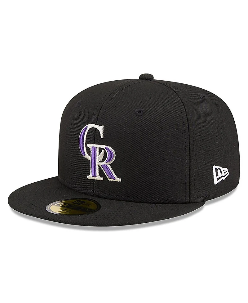 New Era Men's Black Colorado Rockies 2026 Jackie Robinson Day 59FIFTY Fitted Hat