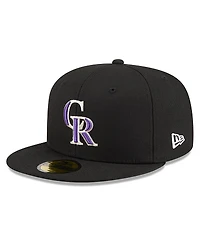 New Era Men's Black Colorado Rockies 2026 Jackie Robinson Day 59FIFTY Fitted Hat