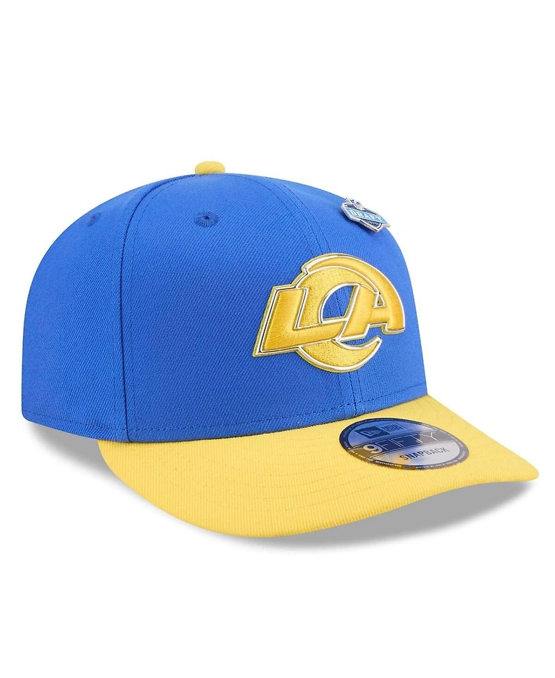 New Era Men's Royal/Gold Los Angeles Rams 2026 Nfl Draft On-Stage 9FIFTY Snapback Hat