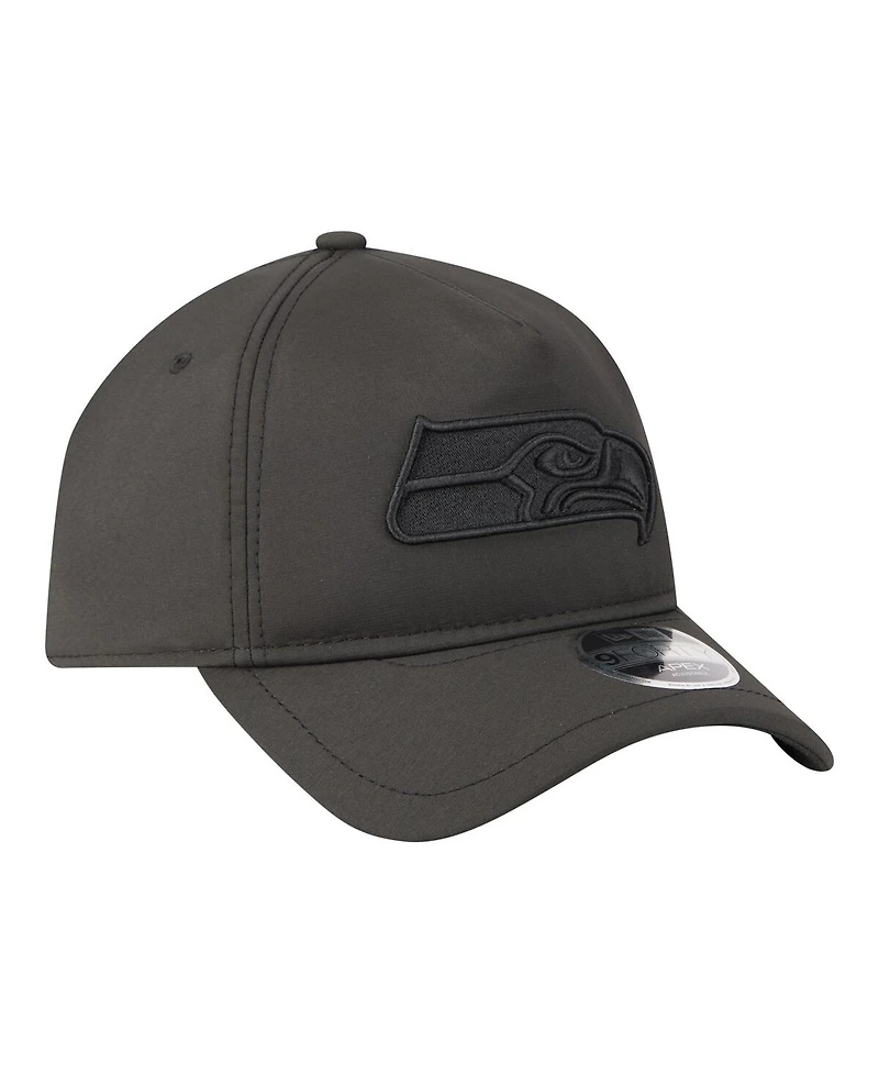 New Era Men's Black Seattle Seahawks Apex 9FORTY Adjustable Hat