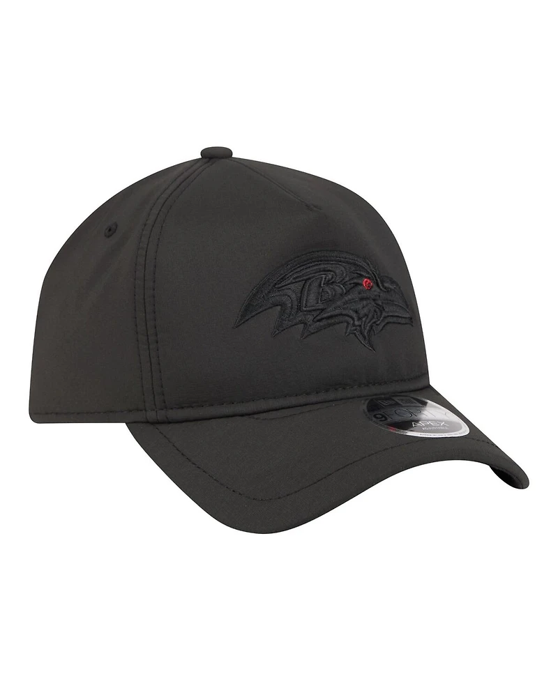 New Era Men's Black Baltimore Ravens Apex 9FORTY Adjustable Hat