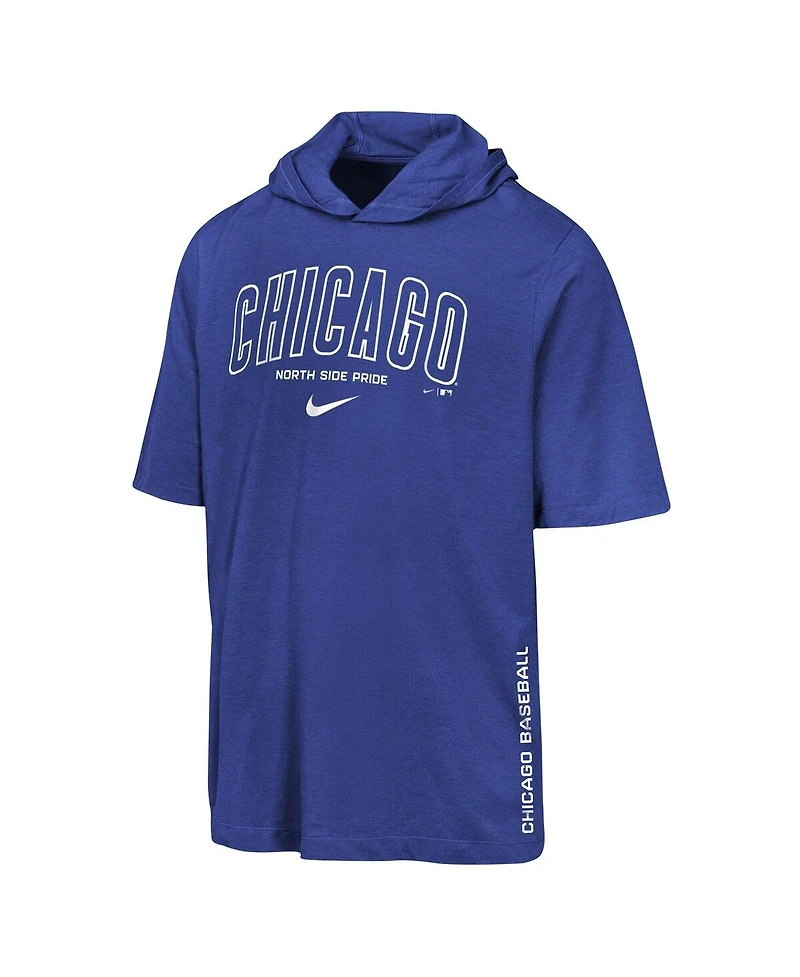 Nike Big Boys and Girls Royal Chicago Cubs Dri-fit Hooded T-Shirt