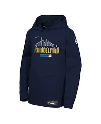 Nike Big Boys and Girls Navy Philadelphia Phillies Authentic Collection City Connect Therma-fit Hoodie